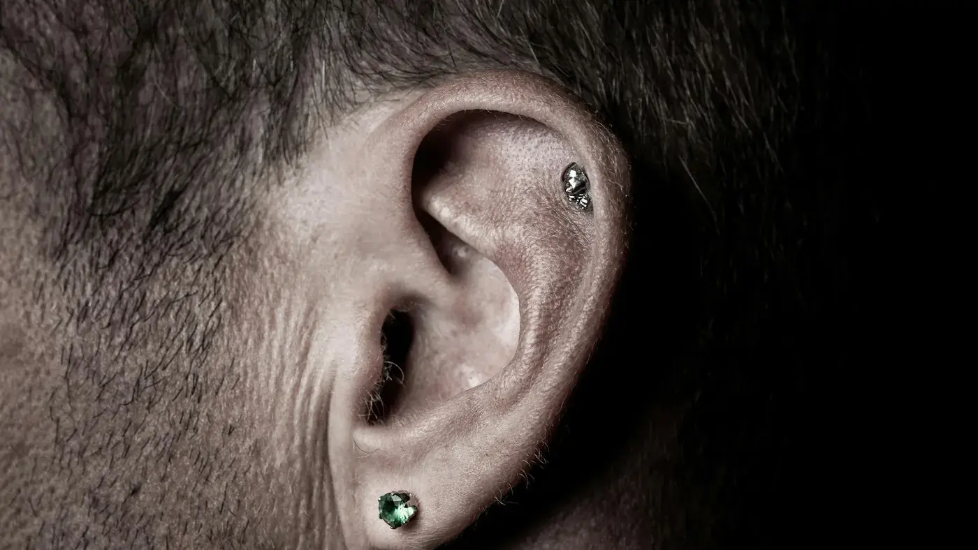 Curated ear piercings with professional jewelry at Ink Me Toronto.