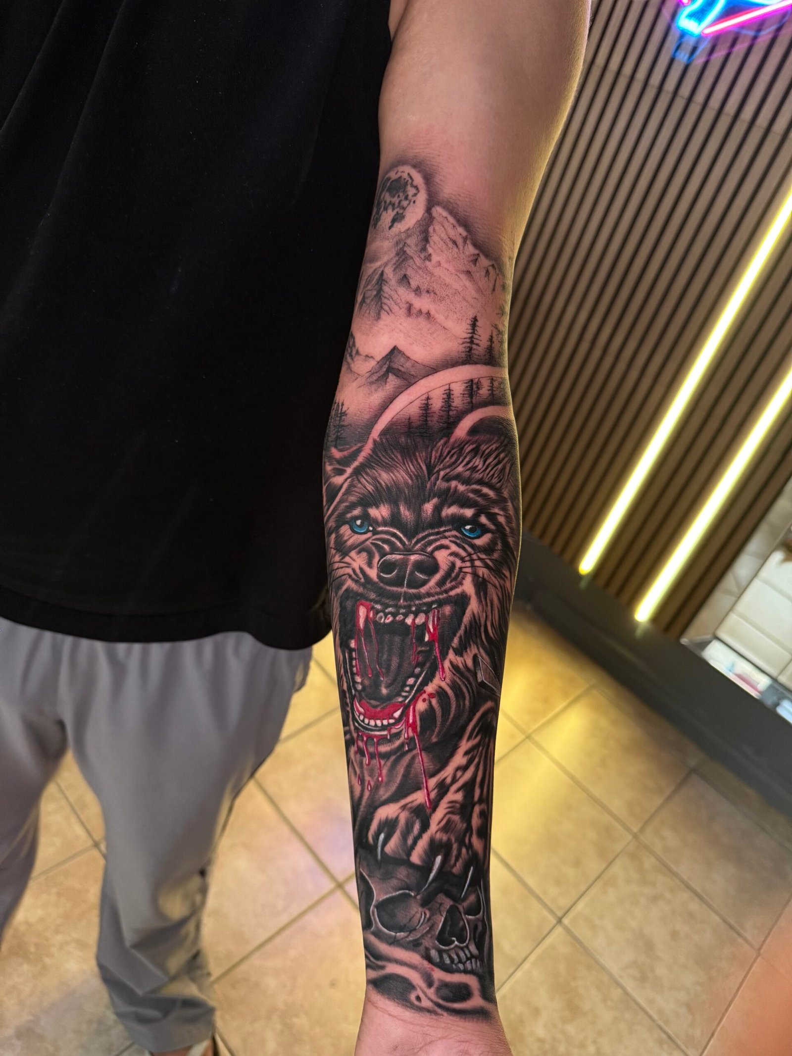 Wolf-tattoo